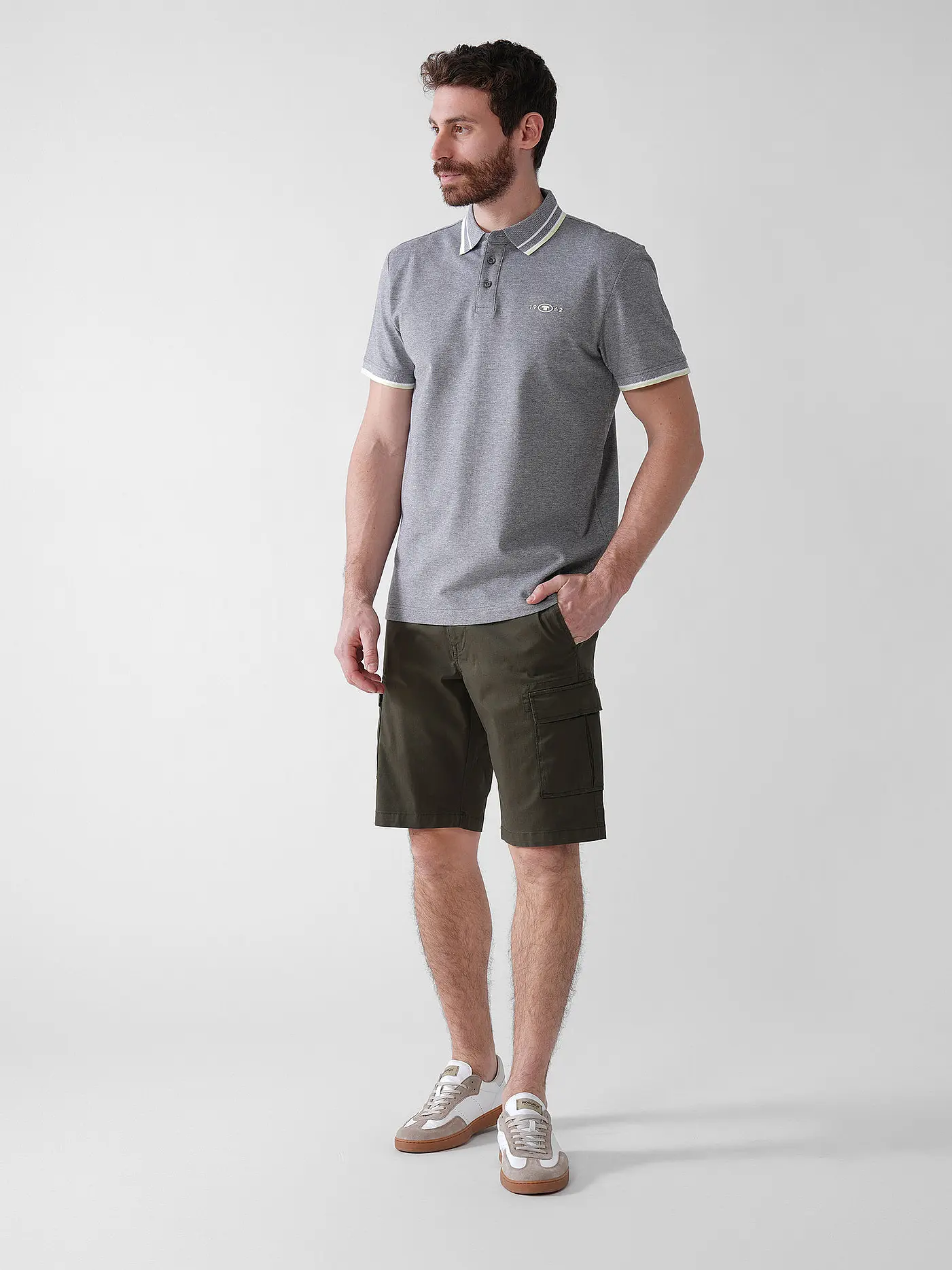 TOM TAILOR | Poloshirt | hellgrau